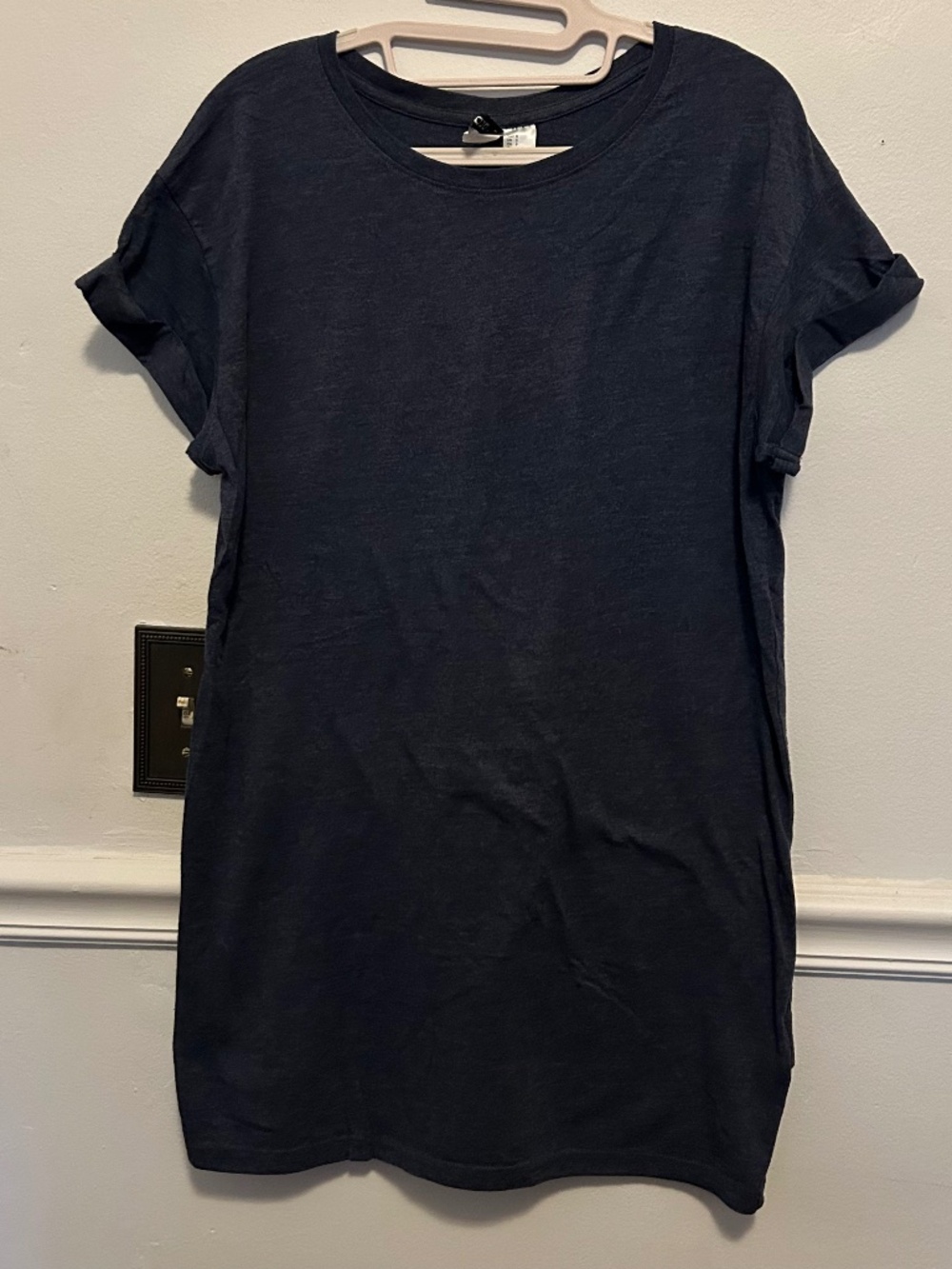 H&M Heather Blue T-Shirt Dress - Size S
